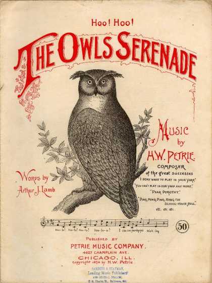 Sheet Music - The owls serenade