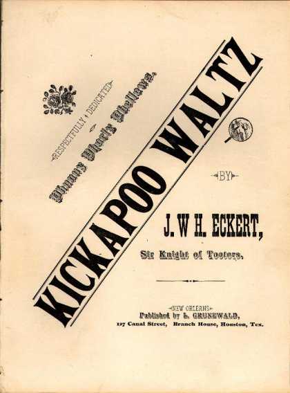 Sheet Music - Kickapoo waltz