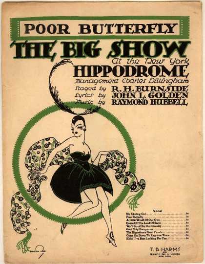 Sheet Music - Poor butterfly; The big show