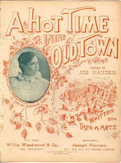 Sheet Music - A hot time in the old town