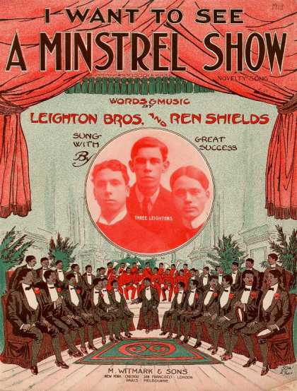 Sheet Music - I want to see a minstrel show