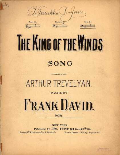 Sheet Music - The king of the winds