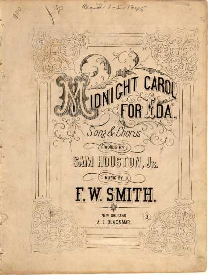 Sheet Music - Midnight carol for Ida