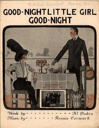 Sheet Music - Good night little girl, good night