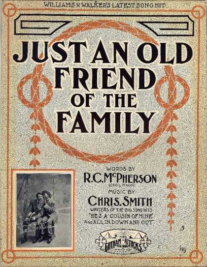 Sheet Music - Just an old friend of the family