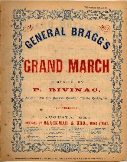 Sheet Music - General Bragg's grand march