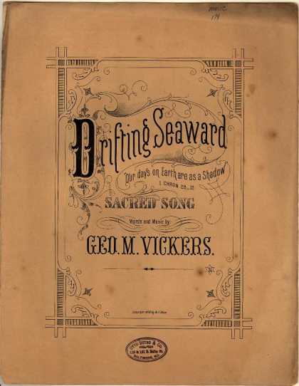 Sheet Music - Drifting seaward; Our days on earth are as a shadow