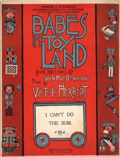 Sheet Music - I can't do the sum; Babes in toy land