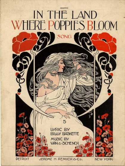 Sheet Music - In the land where poppies bloom