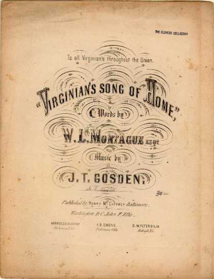 Sheet Music - Virginian's song of home