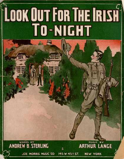 Sheet Music - Look out for the Irish to-night
