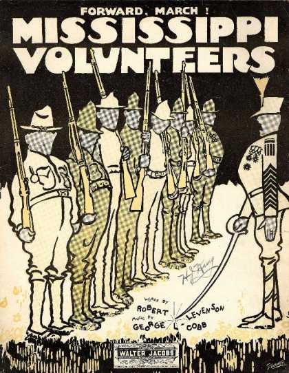 Sheet Music - Mississippi volunteers; Forward, march!