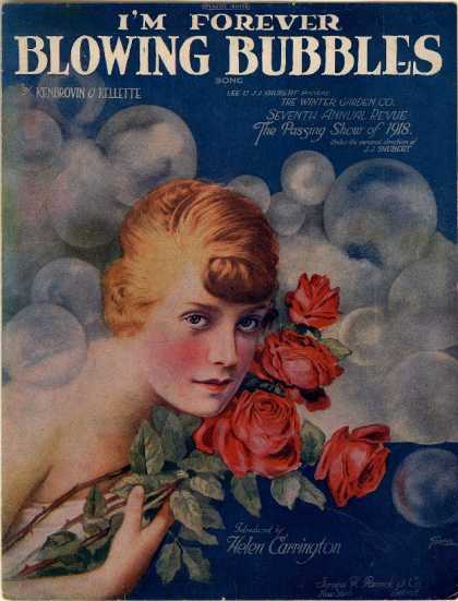Sheet Music - I'm forever blowing bubbles; Passing show of 1918