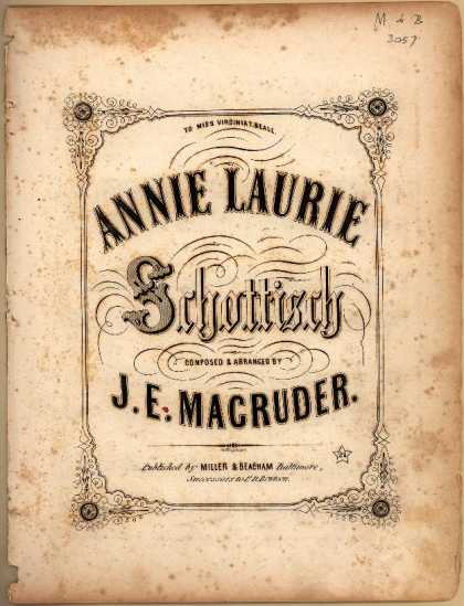 Sheet Music - Annie Laurie schottisch