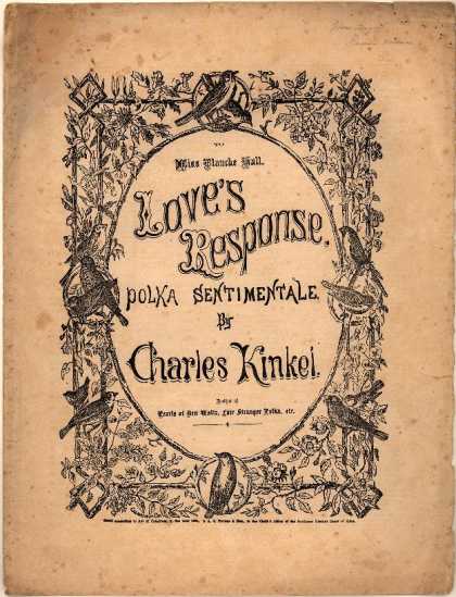 Sheet Music - Love's response; Polka sentimentale