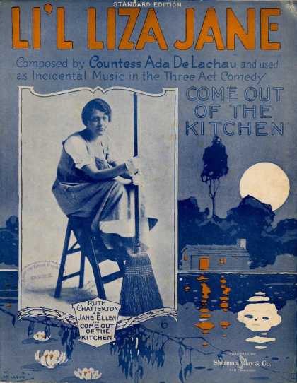 Sheet Music - Li'l Liza Jane; Come out of the kitchen; Southern dialect song