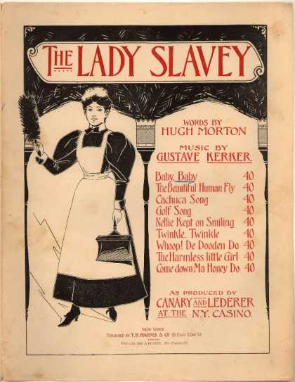 Sheet Music - Baby, baby; Lady slavey