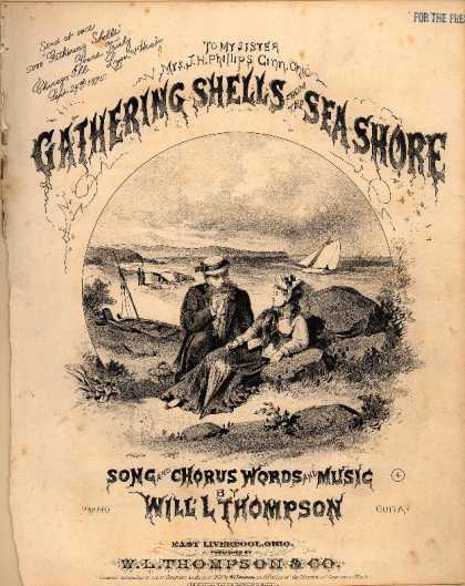 Sheet Music - Gathering shells from the sea shore