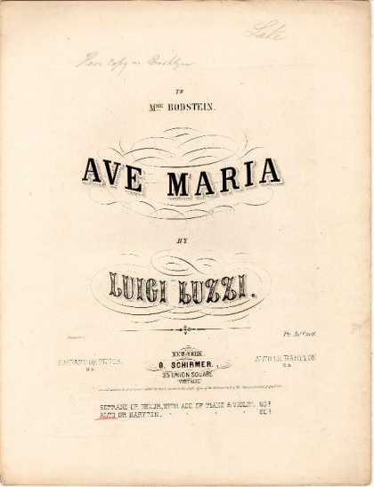 Sheet Music - Ave Maria; op. 80