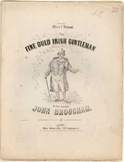 Sheet Music - The fine ould Irish gintleman; The fine old Dutch gentleman
