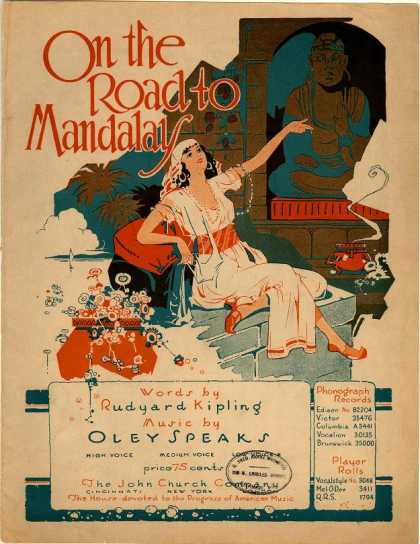 Sheet Music - On the road to Mandalay