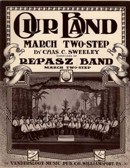 Sheet Music - Our band; March two-step