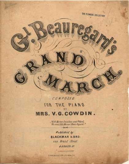 Sheet Music - Gl. Beauregard's grand march