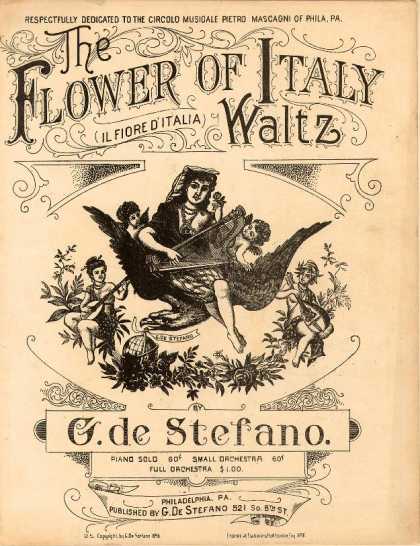 Sheet Music - The flower of Italy waltz; Il fiore d'italia