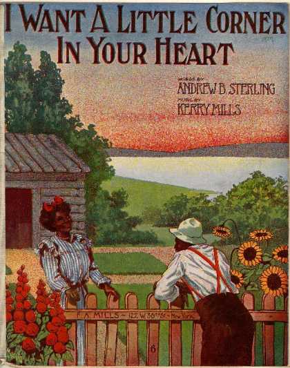 Sheet Music - I want a little corner in your heart