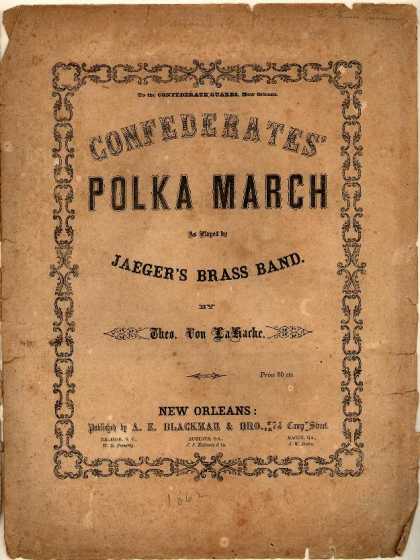 Sheet Music - Confederates' polka march
