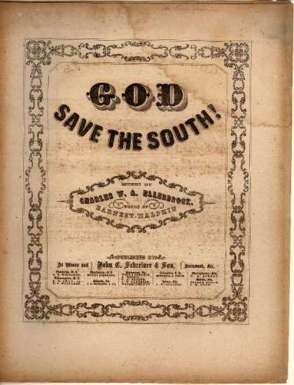 Sheet Music - God save the South!; National hymn