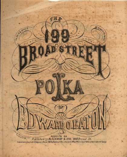 Sheet Music - The 199 Broad Street polka