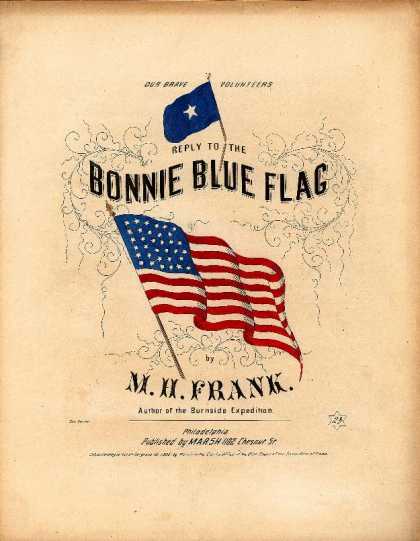 Sheet Music - Reply to the Bonnie blue flag; Answer to the Bonnie blue flag