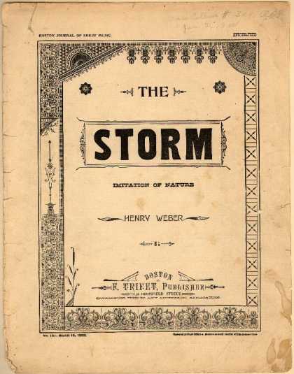 Sheet Music - The storm; Imitation of nature