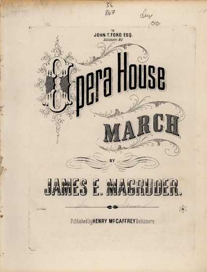 Sheet Music - Opera house march