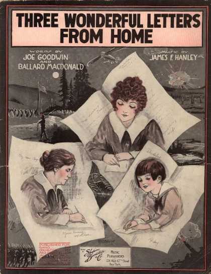 Sheet Music - Three wonderful letters from home