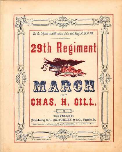 Sheet Music - 29th regiment march