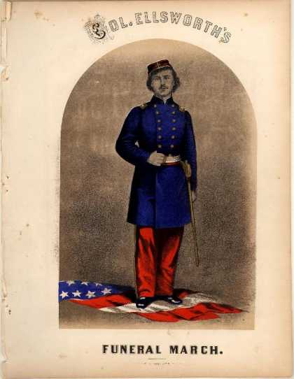 Sheet Music - Col. Ellsworth's funeral march