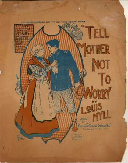 Sheet Music - Tell mother not to worry