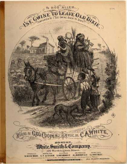 Sheet Music - I'se gwine to leave old Dixie; Companion to I'se gwine back to Dixie