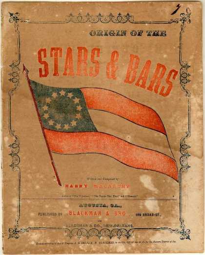 Sheet Music - Origin of the Stars & bars; Our flag