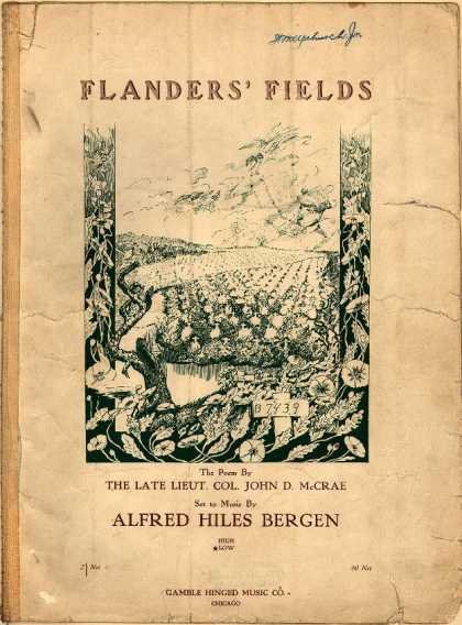 Sheet Music - Flanders' fields