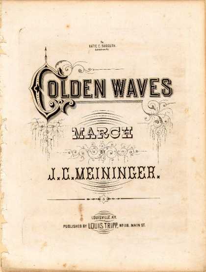 Sheet Music - Golden waves march