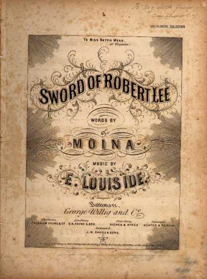 Sheet Music - Sword of Robert Lee