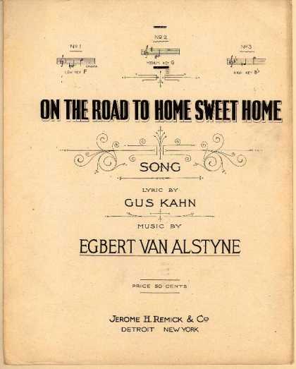 Sheet Music - On the road to home sweet home