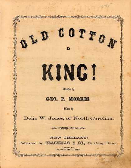Sheet Music - Old cotton is king!