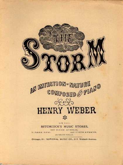 Sheet Music - The storm; An imitation of nature