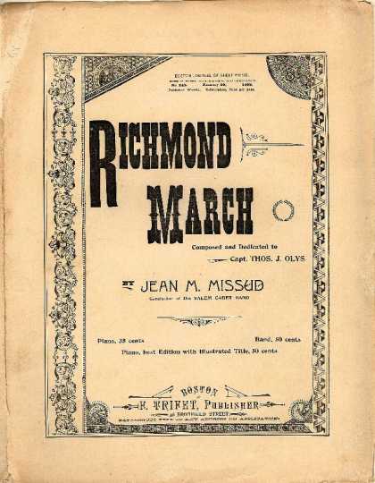 Sheet Music - Richmond march