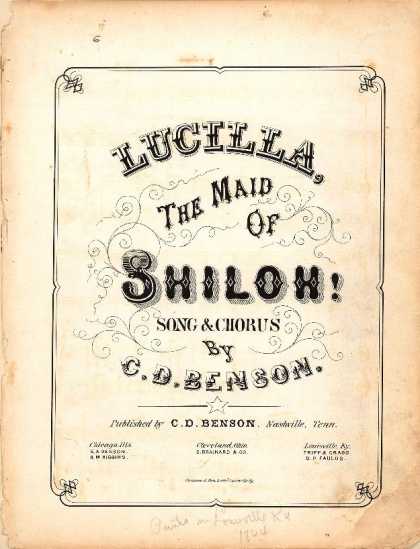 Sheet Music - Lucilla, the maid of Shiloh