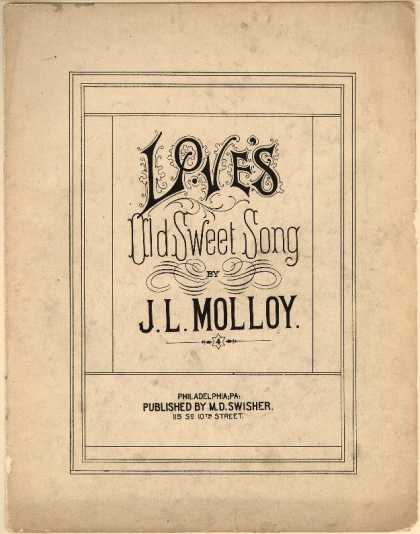 Sheet Music - Love's old sweet song